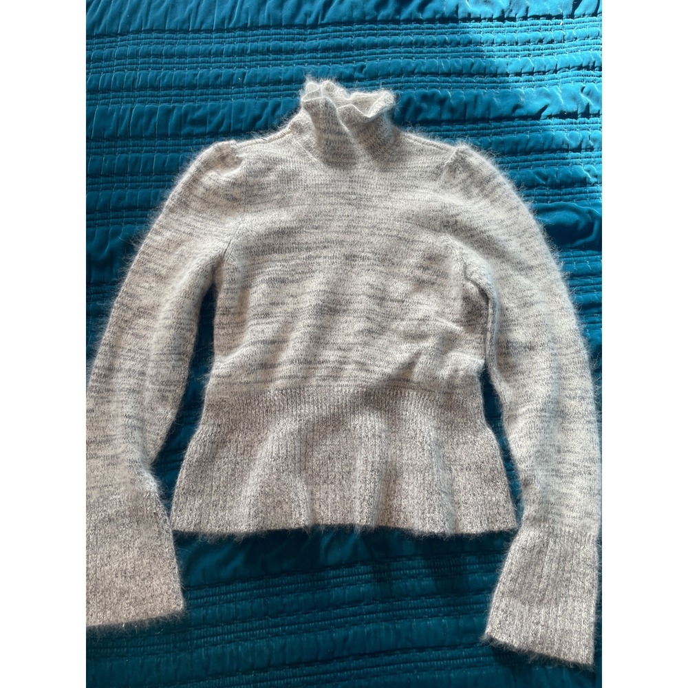 Armani Exchange Women Sweater Turtleneck Fuzzy Knit Pullover Size L‎
